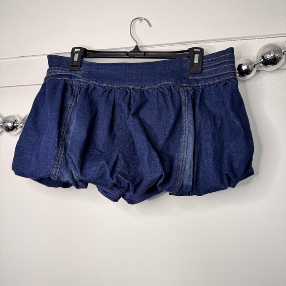 Edikted Double Belted Denim Bubble Skort NEW - Picture 7 of 7